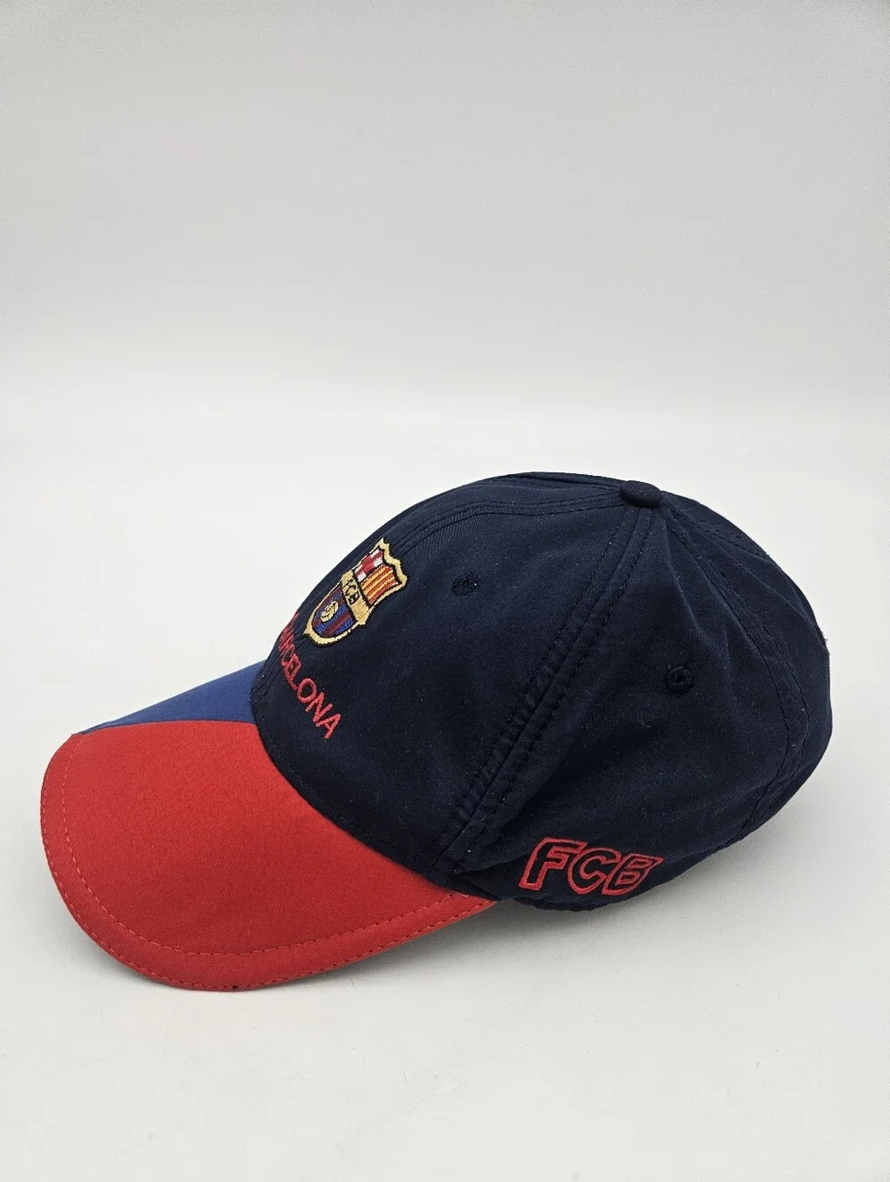 FC Barcelon Youth hook and loop cap hat blue and red